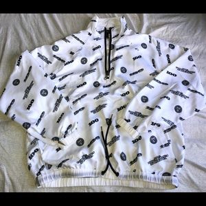 Oversized 100 Dollar Bill Print Sweatshirt